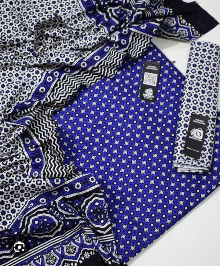 Traditional Ajrak 3pc suit