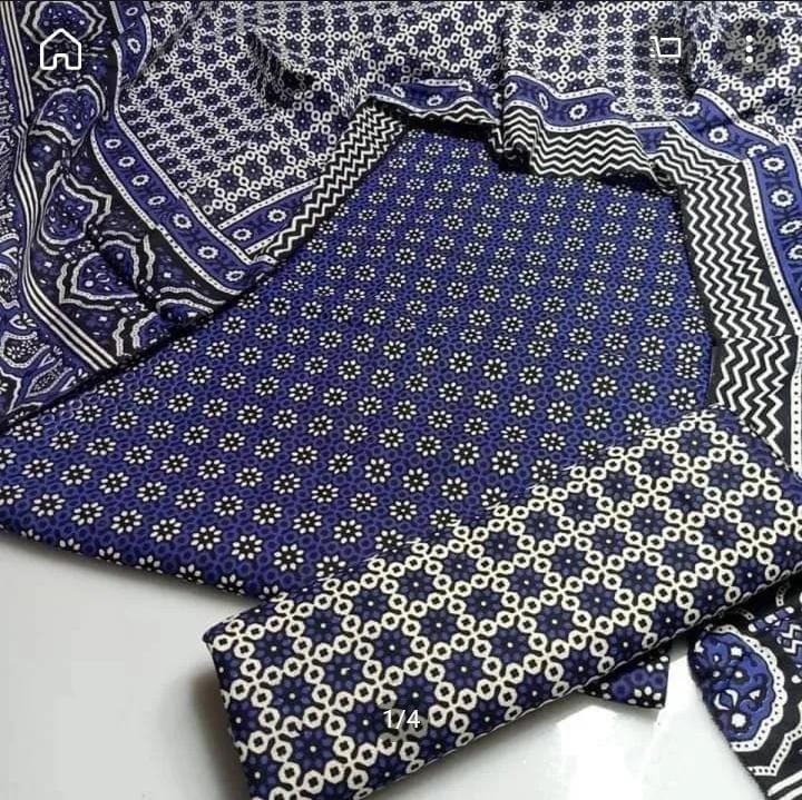 Traditional Ajrak 3pc suit