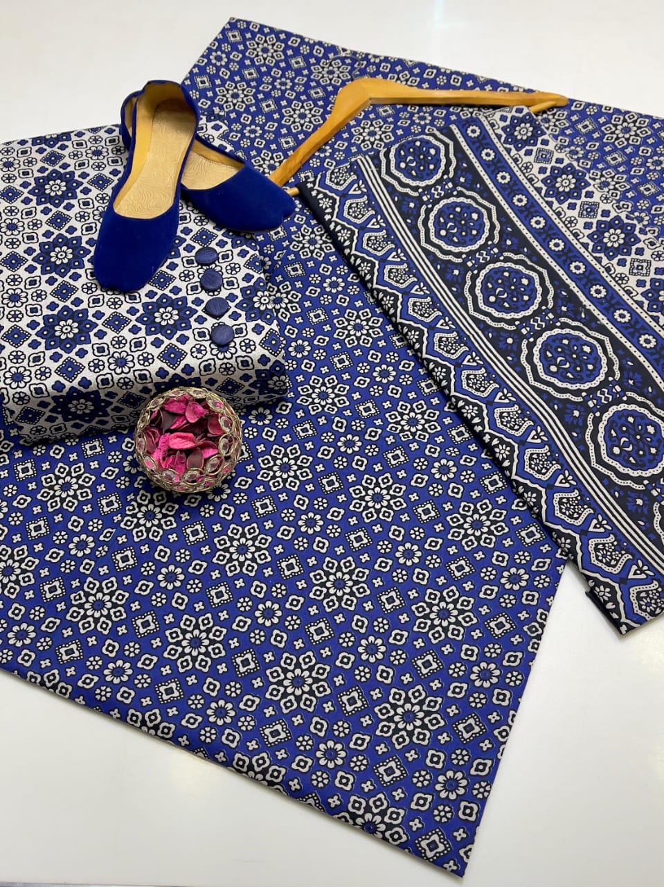 Traditional Ajrak 3pc suit