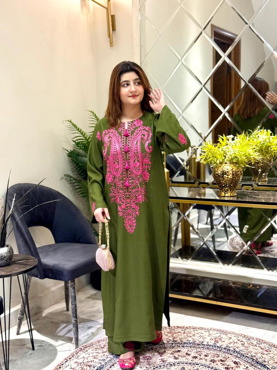 Elegant Embroidered 2pc